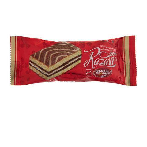 کیک اسفنجی وانیلی 40 گرمی رضوی